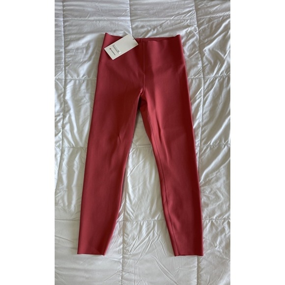 lululemon athletica Pants - NEW Lululemon GLOW UP HR TIGHT 25" Size 8 Dessert Red Compression Leggings NWT